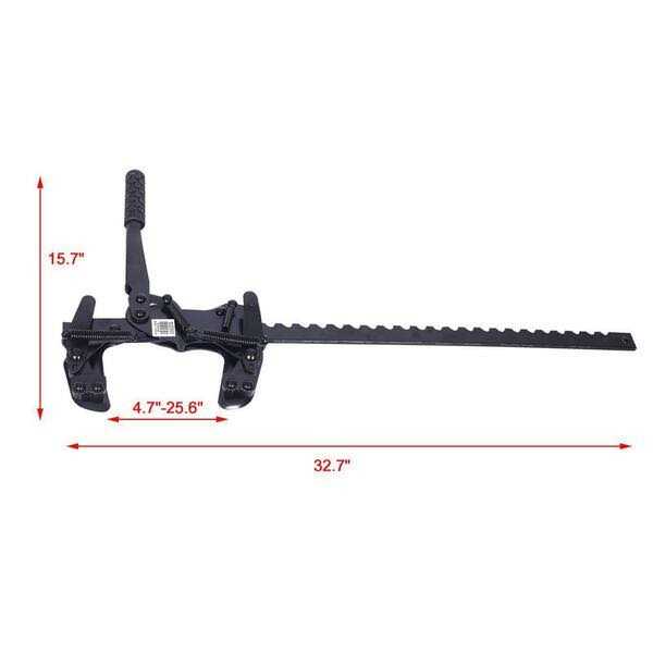 Tatayosi 32.7 in. x 15.7 in. x 2 in. Black Multi-Purpose Steel Rugged Fence Stretcher/Splicer - Image 3