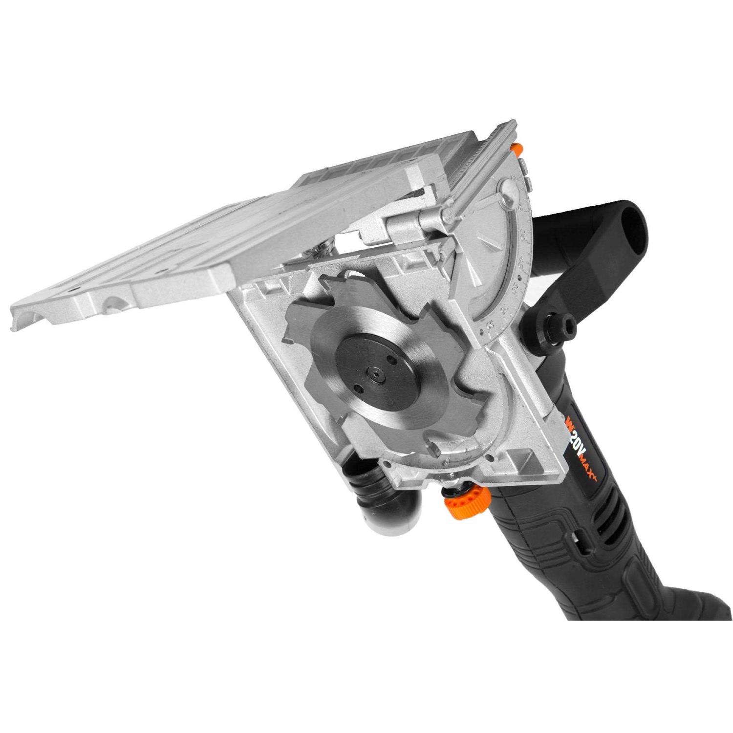 WEN Cordless Plate and Biscuit Joiner Kit with 20V Max 4.0Ah Battery and Charger - Image 5