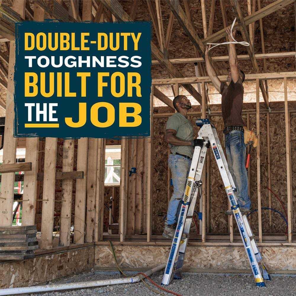 Werner Multi-Max Pro Reach Aluminum Multi-Position Ladder - Image 2