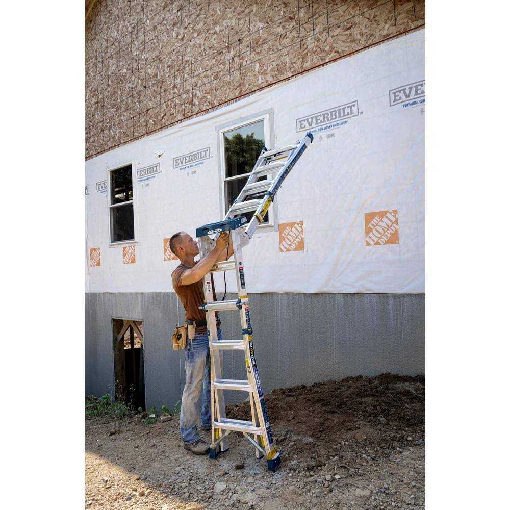 Werner Multi-Max Pro Reach Aluminum Multi-Position Ladder - Image 5