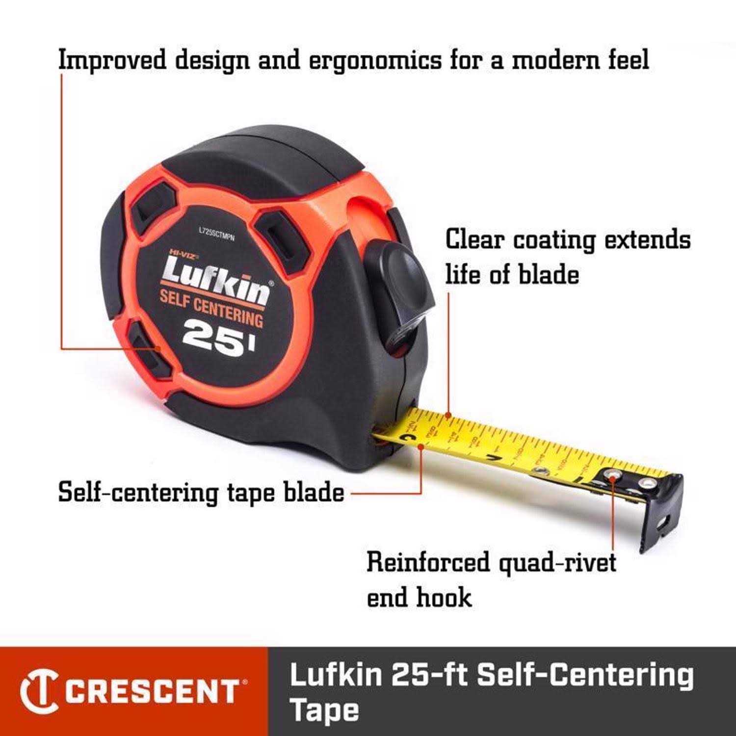 Lufkin 25 ft. Self-Centering Power Tape Measure L625SC-02 - Image 4