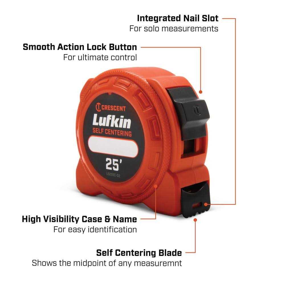 Lufkin 25 ft. Self-Centering Power Tape Measure L625SC-02 - Image 5