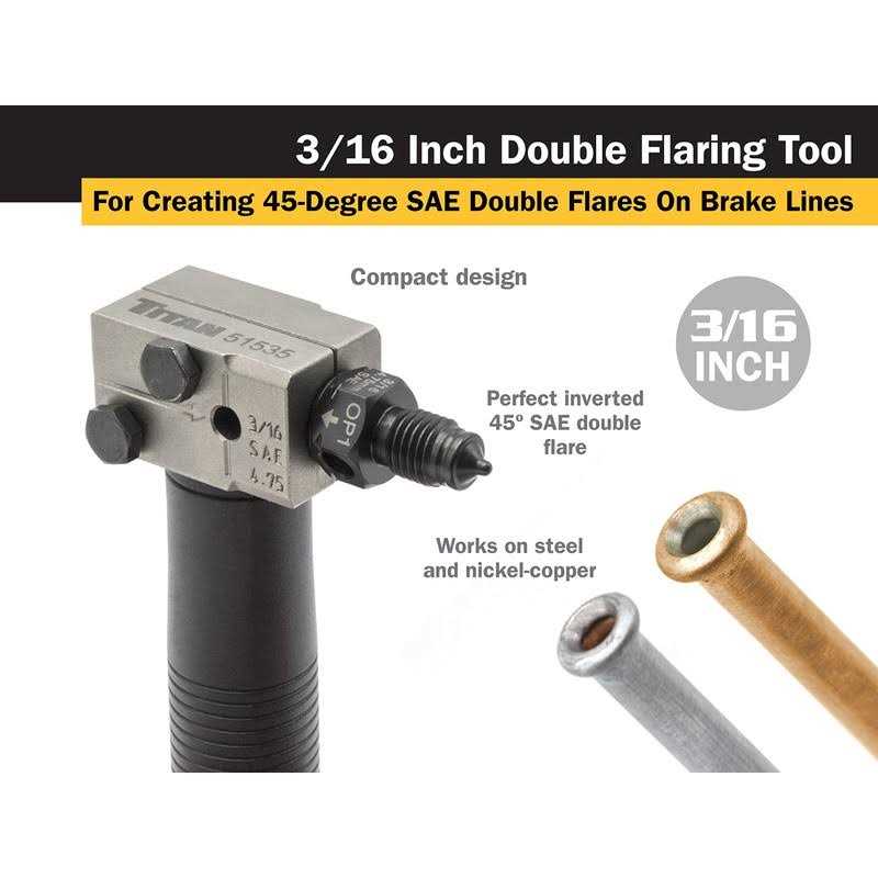 Titan 3/16 Double Flaring Tool 51535 - Image 5