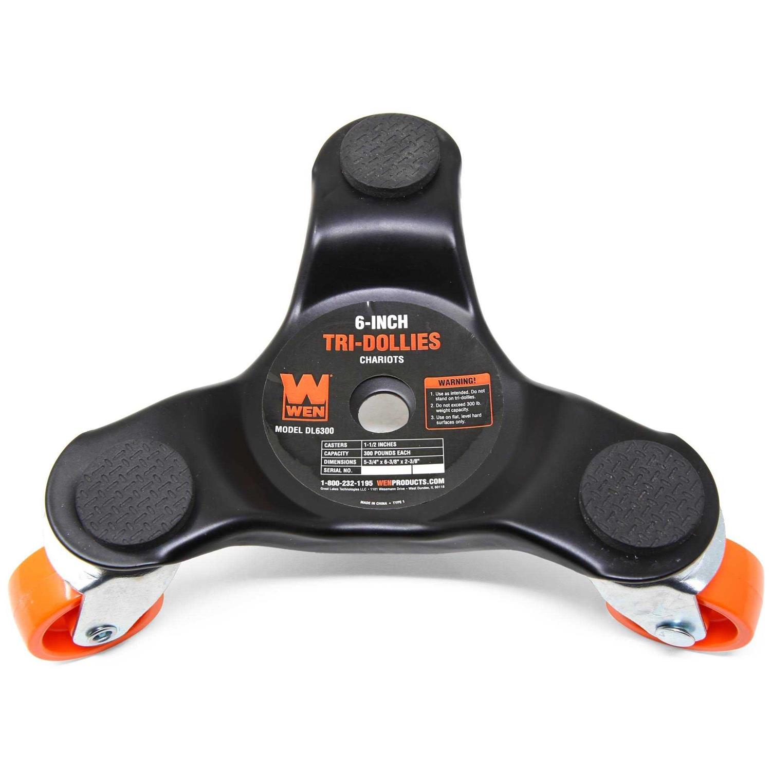 WEN 6-Inch 300-Pound Capacity Furniture Moving Tri-Dolly Set - Image 4