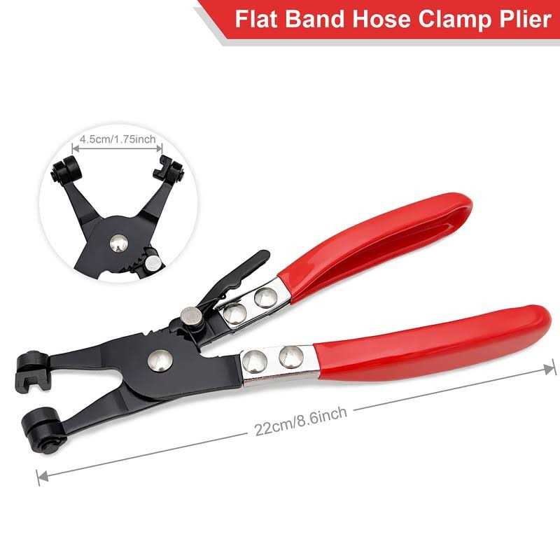 HPBBKD 3Pcs Hose Clamp Pliers,Remover Kit with Long Reach Wire Spring Hose Clamp Pliers for Automotive Coolant Radiator Heater and Water Hose - Image 3