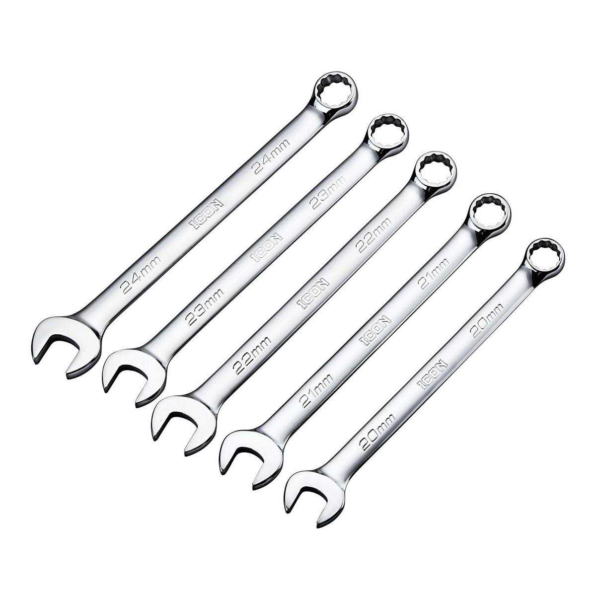 Icon Metric Professional Large Combination Wrench Set