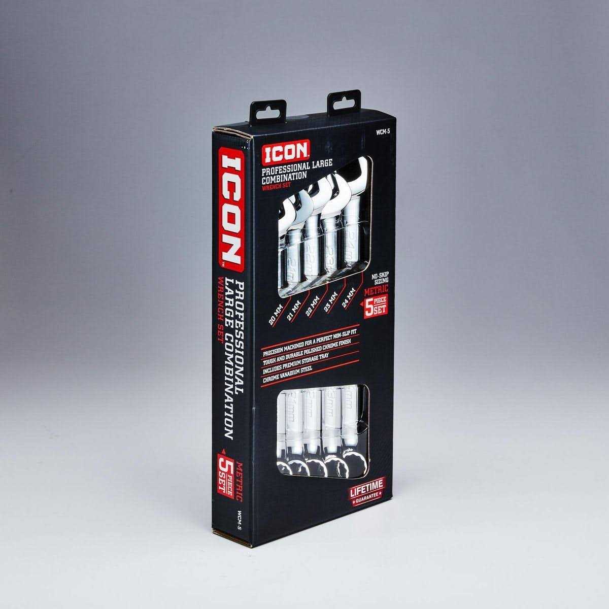 Icon Metric Professional Large Combination Wrench Set - Image 2