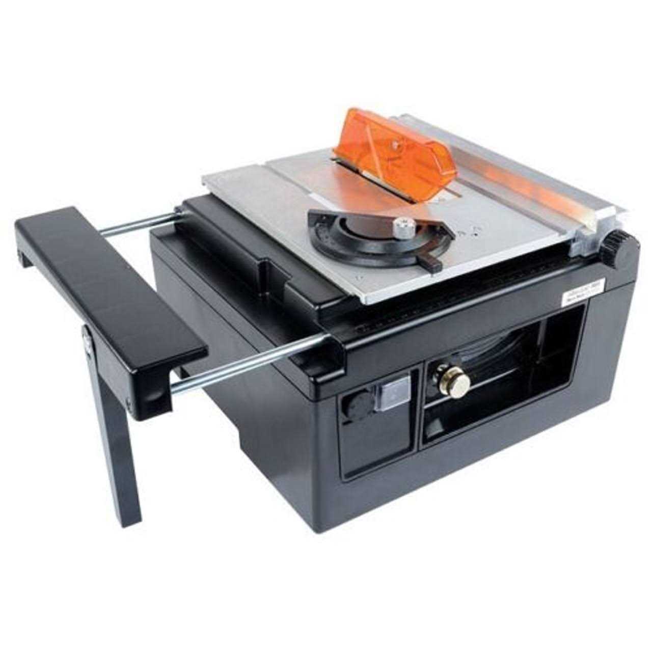 Microlux Mini Tilt Arbor Table Saw for Benchtop Hobby Use - Image 5