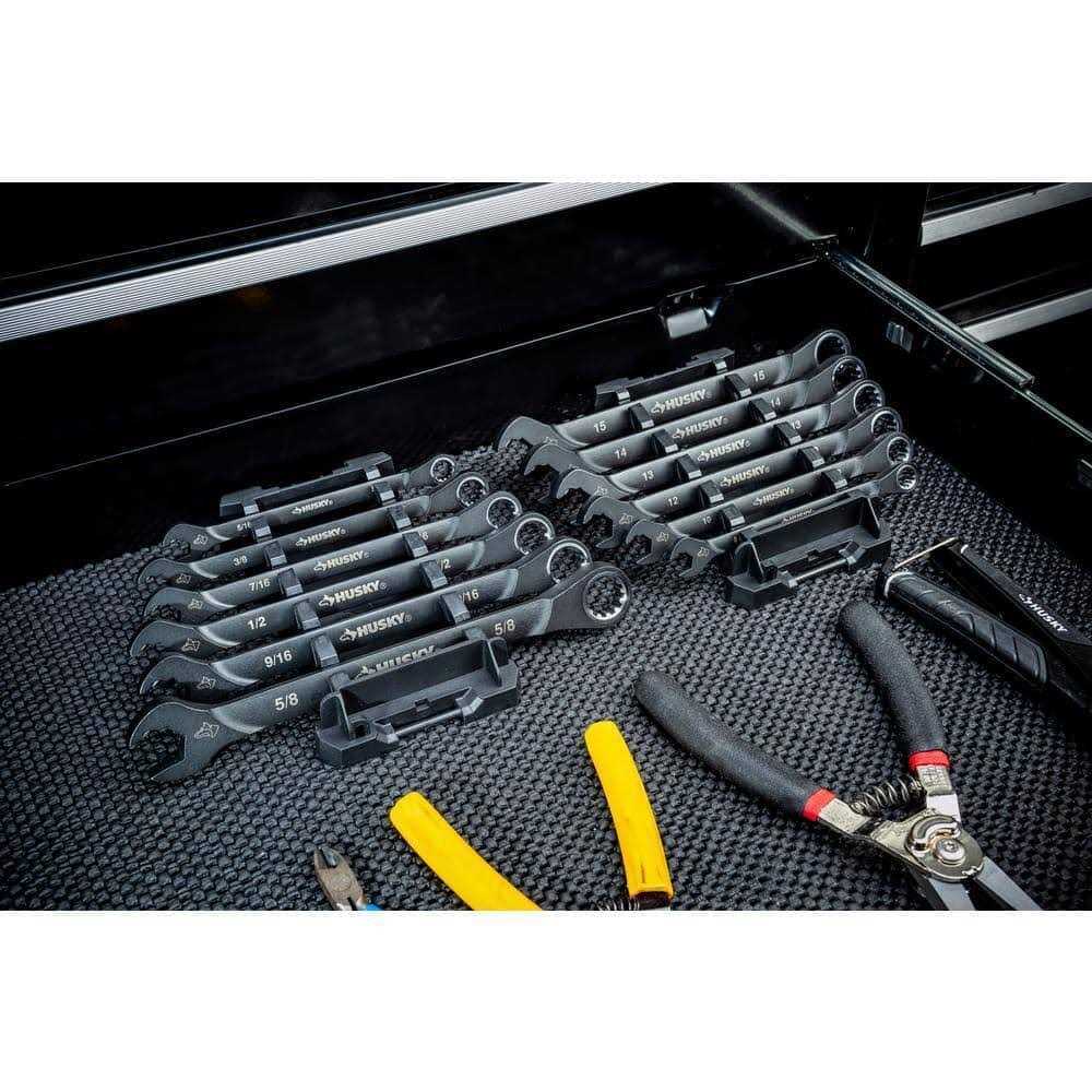 Husky 100-Position Double Ratcheting SAE Wrench Set H100DRW6PCSAEN - Image 3
