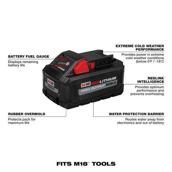 Milwaukee M18 FUEL 18V Lithium-Ion Cordless Brushless 6-1/2 in. Plunge Cut Track Saw w/8.0Ah Battery and Charger - Image 4