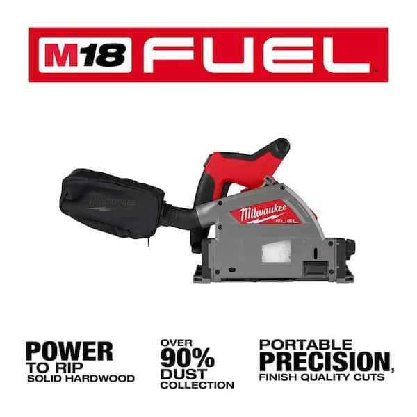 Milwaukee M18 FUEL 18V Lithium-Ion Cordless Brushless 6-1/2 in. Plunge Cut Track Saw w/8.0Ah Battery and Charger - Image 5