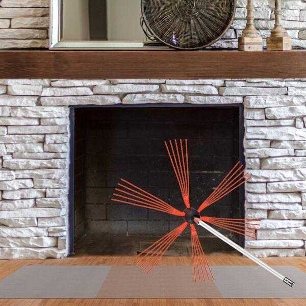 VEVOR Chimney Sweep Kit Chimney Cleaning Tool Nylon Flexible Rods Chimney Brush Kit Fireplace Tool - Image 3