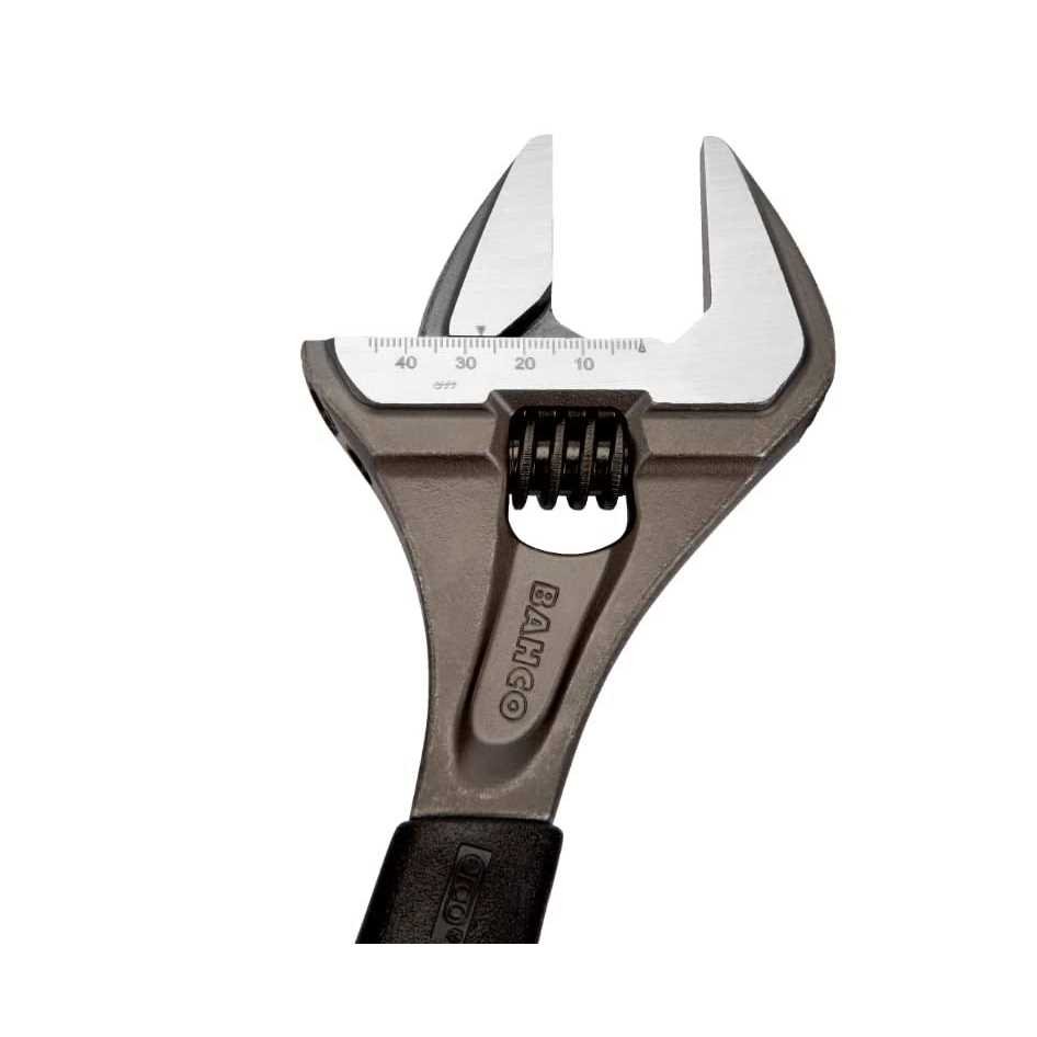 Bahco BAH9031RUS Ergo Big-Mouth Adjustable Wrench with Rubber Handle - Image 5
