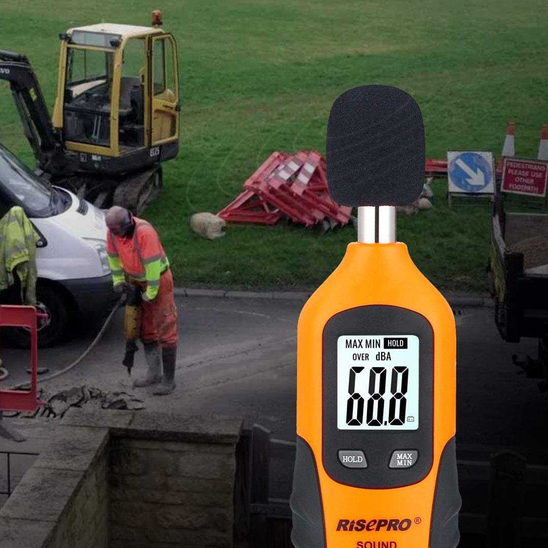 Risepro Decibel Meter Digital Sound Level Meter 30 130 dB Audio Noise Measure Device Backlight Max/min HT-80A - Image 2