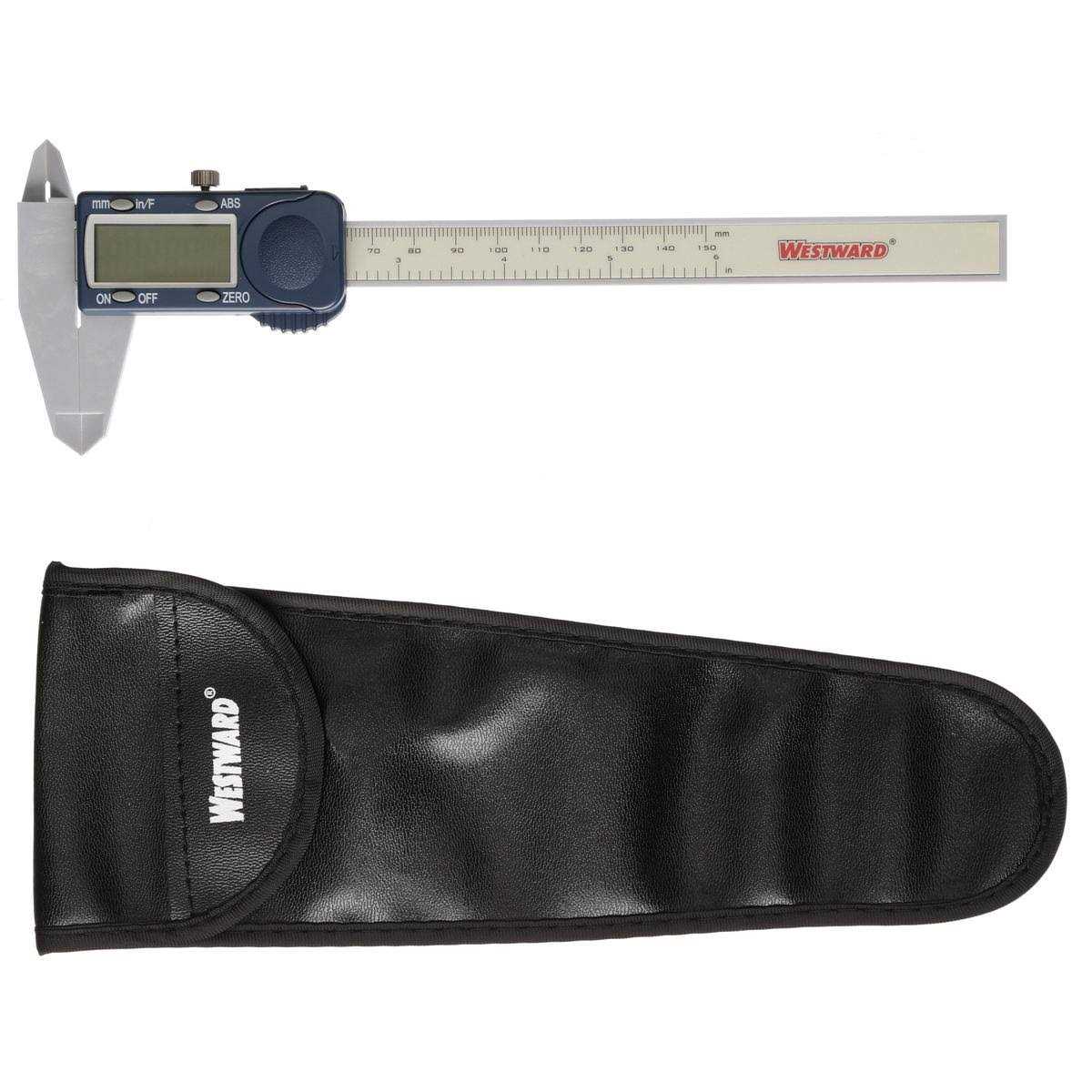 Westward 2YNC6 Digital Caliper,Fractional,Poly,6 - Image 2