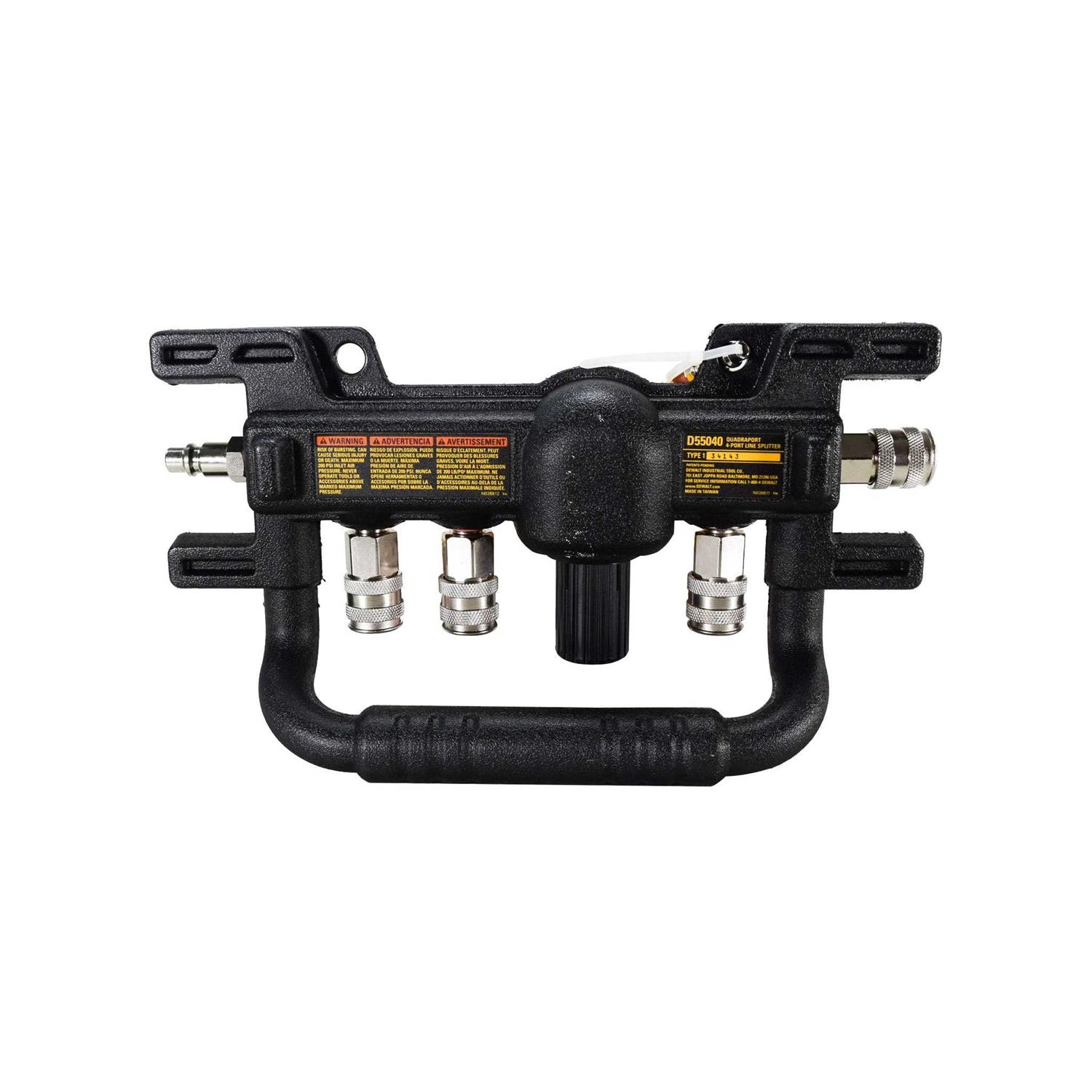 DeWalt D55040 Air Line Splitter with Regulator Quadraport - Image 2