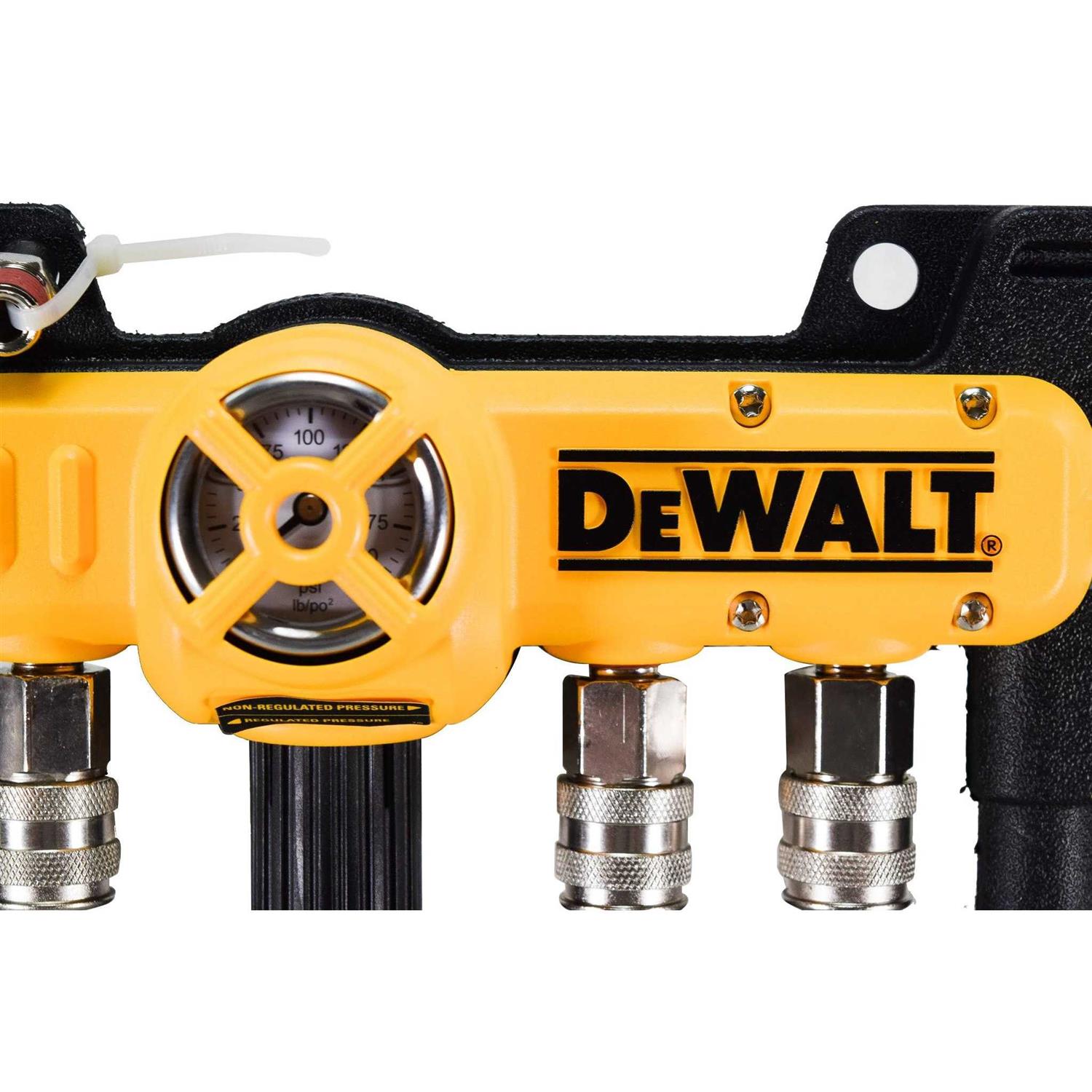 DeWalt D55040 Air Line Splitter with Regulator Quadraport - Image 4