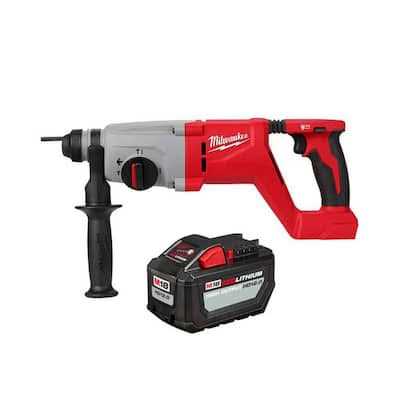 Milwaukee M18 18V Lithium-Ion Brushless Cordless 1 in. SDS-Plus D-Handle Rotary Hammer Battery - Image 4