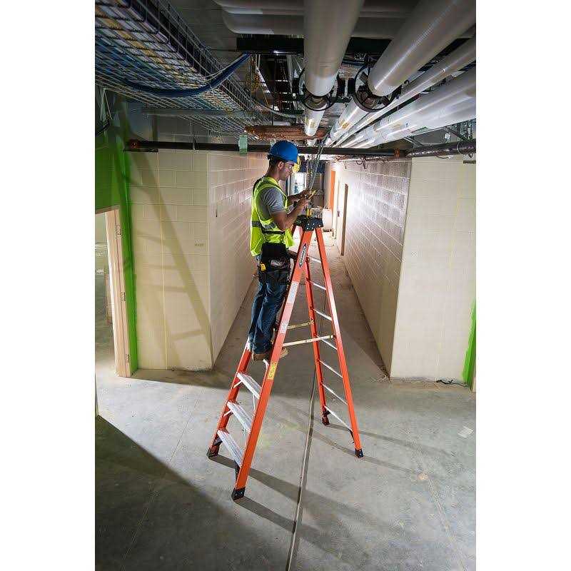 Werner 4 ft. Fiberglass Step Ladder with 300 lb. Load Capacity Type iA Duty Rating NXT1A04 - Image 4