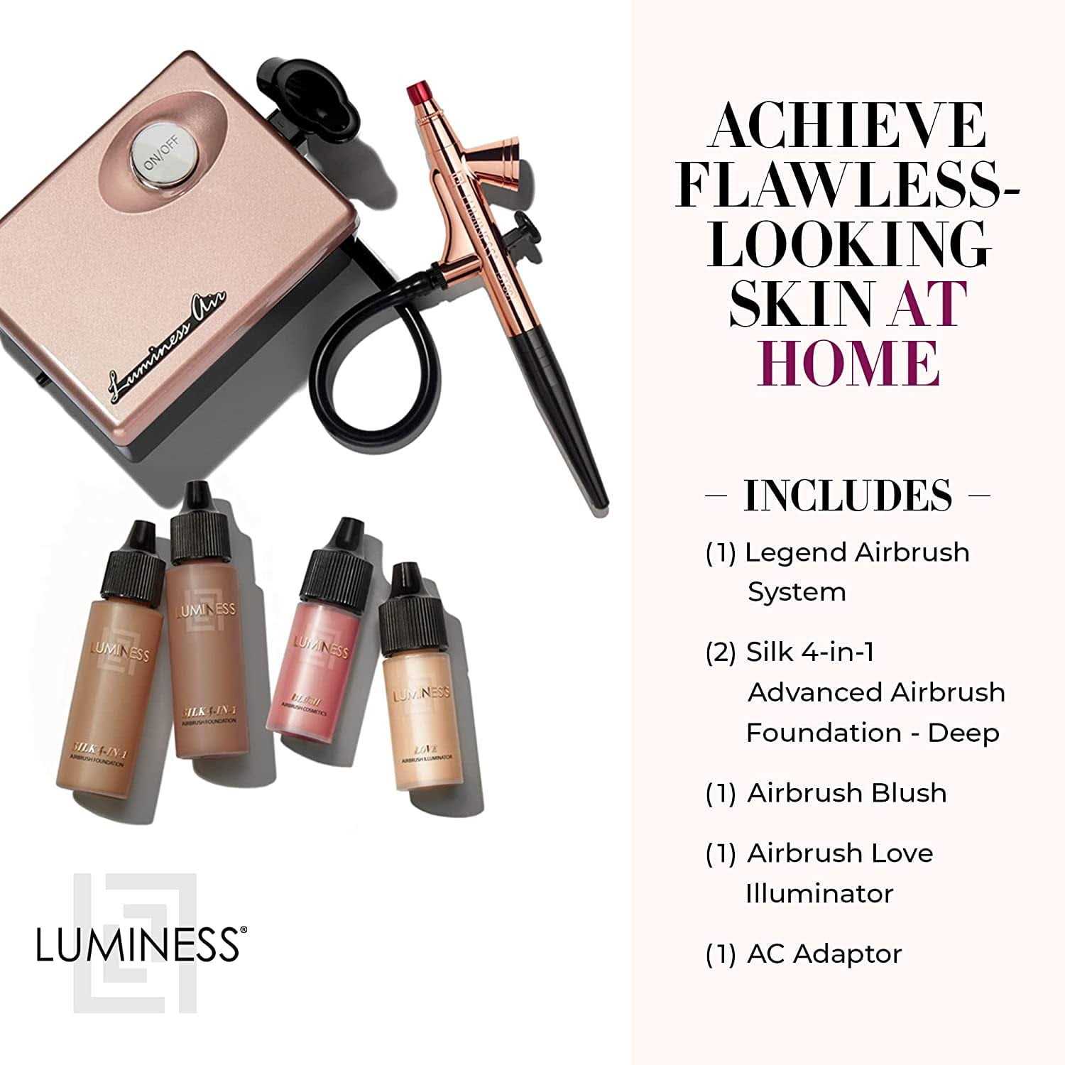 Luminess Legend Makeup Airbrush System & 4-Piece Foundation Starter Kit - Image 4