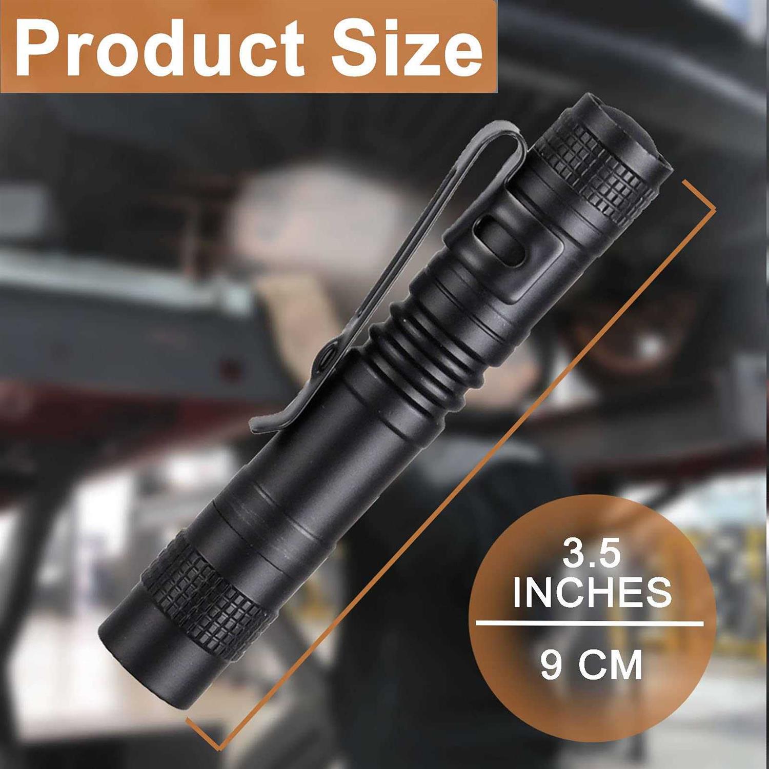 Beieverluck 20 Pack Pen Light Flashlight Mini Small Flashlight with Clip Waterproof LED Pocket Pen Flashlights for Camping - Image 4