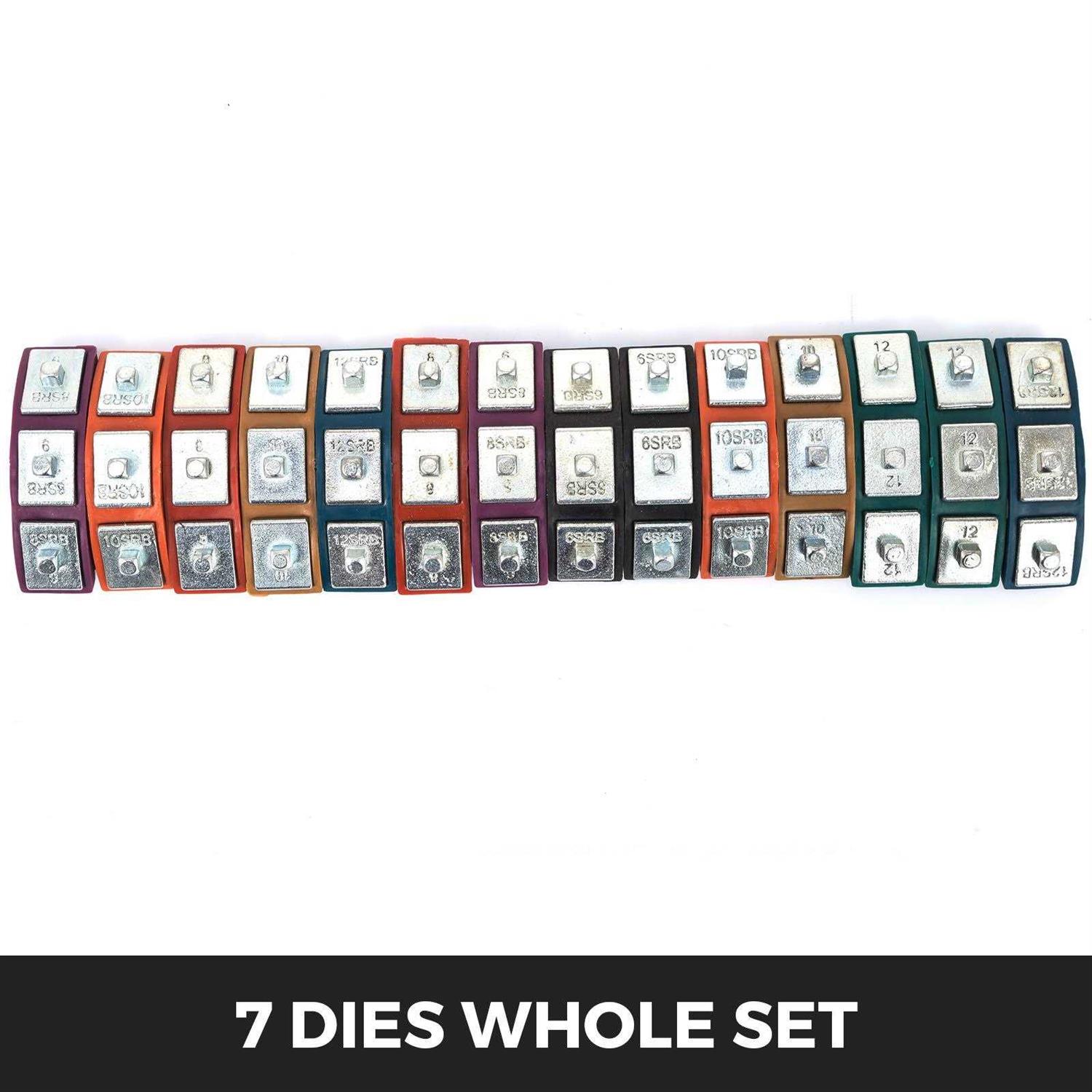 VEVOR Split Hydraulic A/c Hose Crimper Kit Crimping Set Hose Fittings w/ Aluminum Pump - Image 4