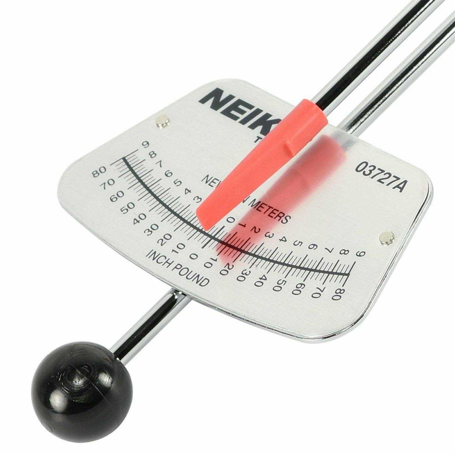 Neiko 03727A 1/4-Inch-Drive Beam Torque Wrench, SAE and MM Bicycle and Automotive Wrench, Reads in 080 Inches/Pounds and 09 Newton/Meter Increments - Image 2