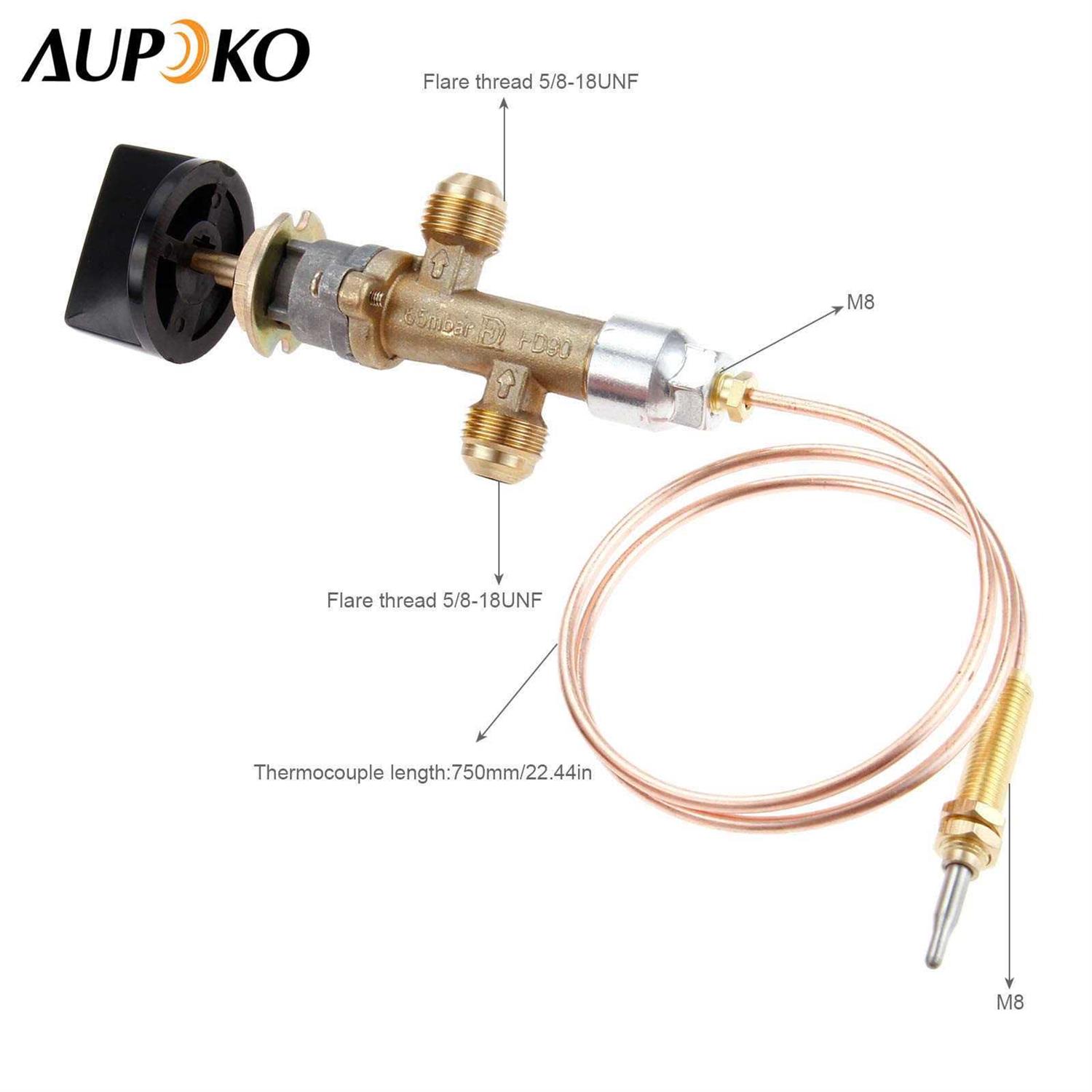 Aupoko Low Pressure LPG Propane Gas Fireplace Fire Pit Flame Failure Safety Control Valve Kit - Image 3