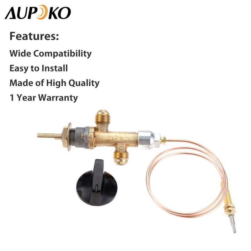 Aupoko Low Pressure LPG Propane Gas Fireplace Fire Pit Flame Failure Safety Control Valve Kit - Image 5