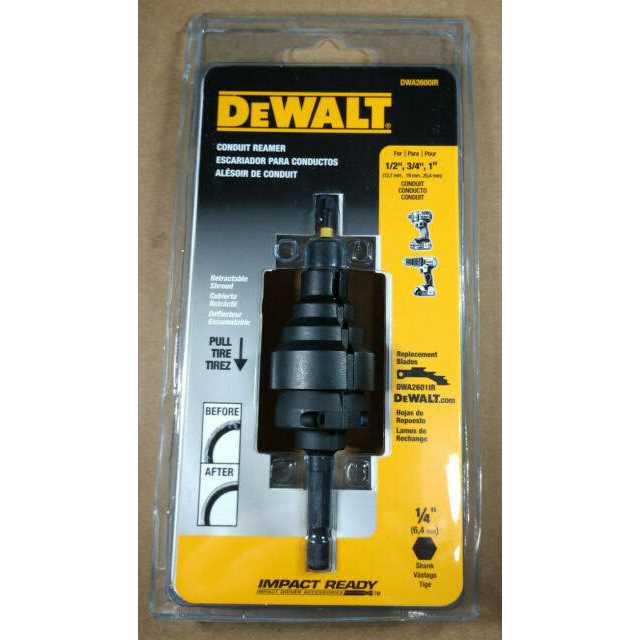 Dewalt DWA2600IR Impact Ready Conduit Reamer - Image 4