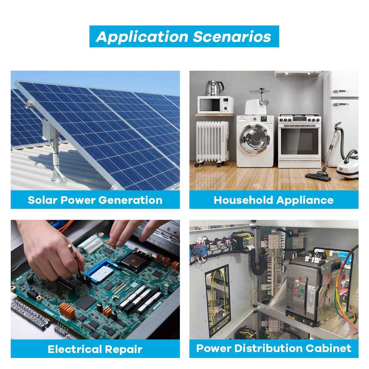 AC 80-260V 100A LCD Digital Display Multi-Function Power Monitor Voltage Current Frequency Power Factor Energy Meter Ammeter Voltmeter with Split - Image 5