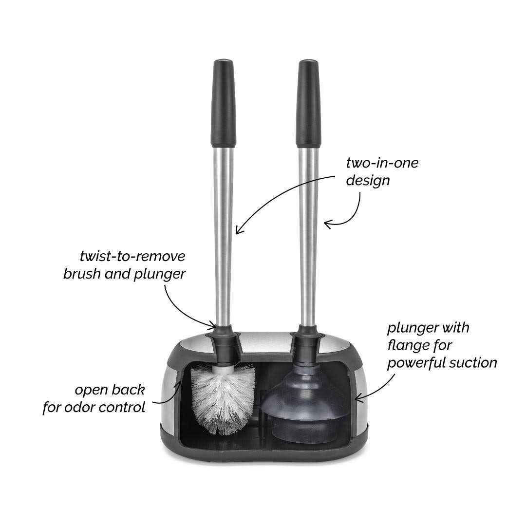 Polder Toilet Brush and Plunger Caddy - Image 5