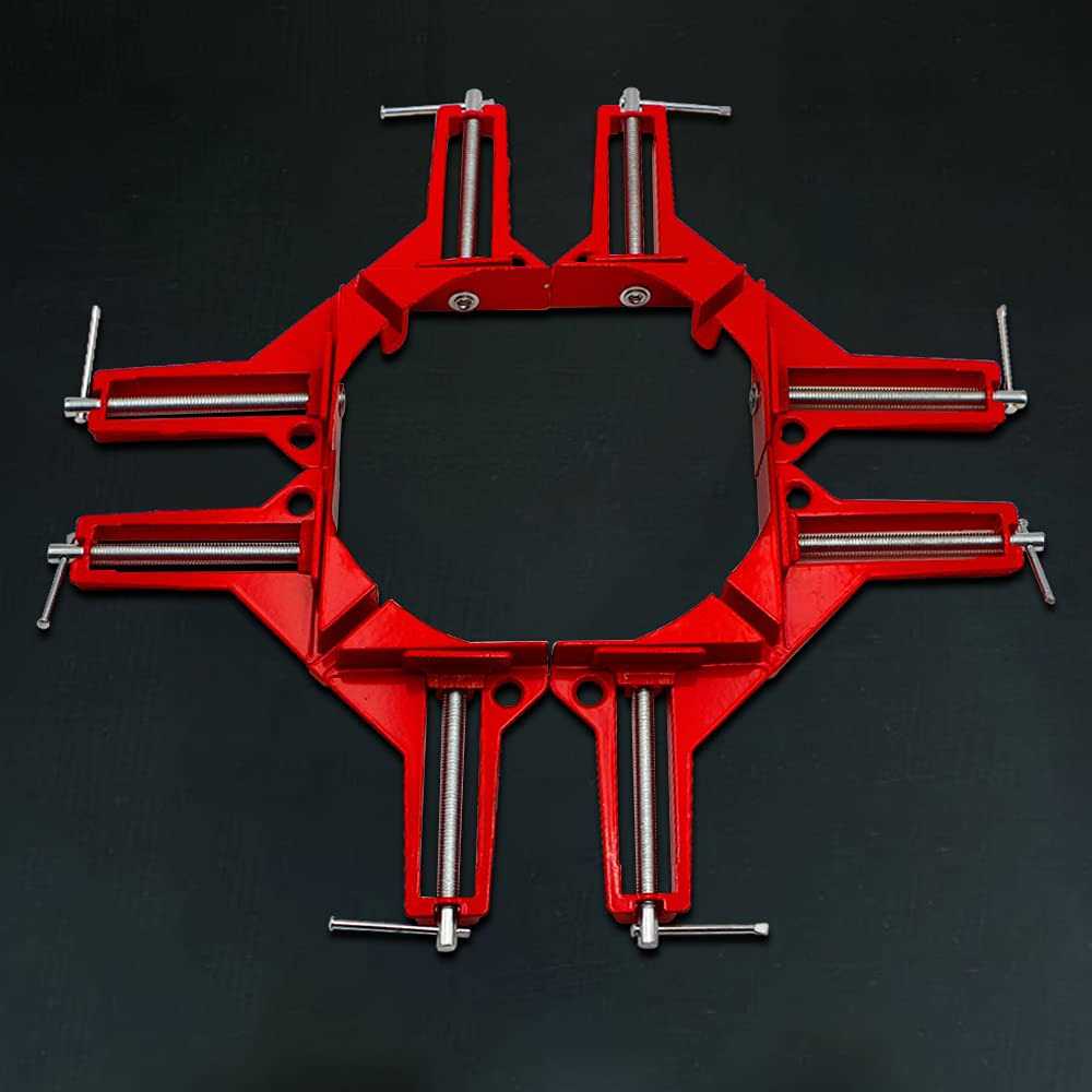 Corner Clamps for Woodworking 90 Degree Clamps 4Pcs Right Angle Clamp Carpenter Square Woodworking Tools for DIY Framing - Image 3