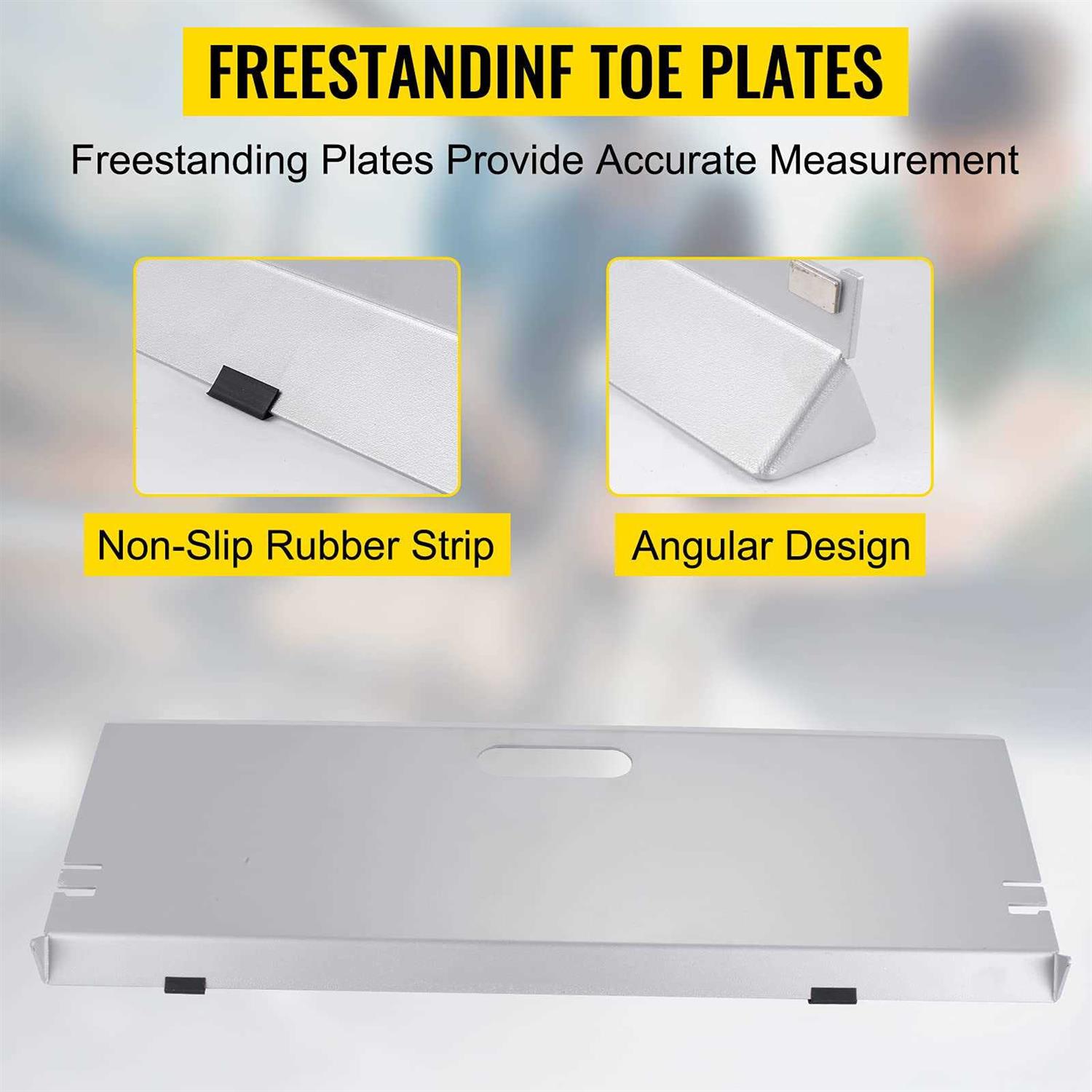 VEVOR Wheel Alignment Tool Toe Plates without Probes Aluminum Alloy Toe Alignment Plates Double 16ft Tape Measures Alignment Tools Automotive Wheel - Image 3