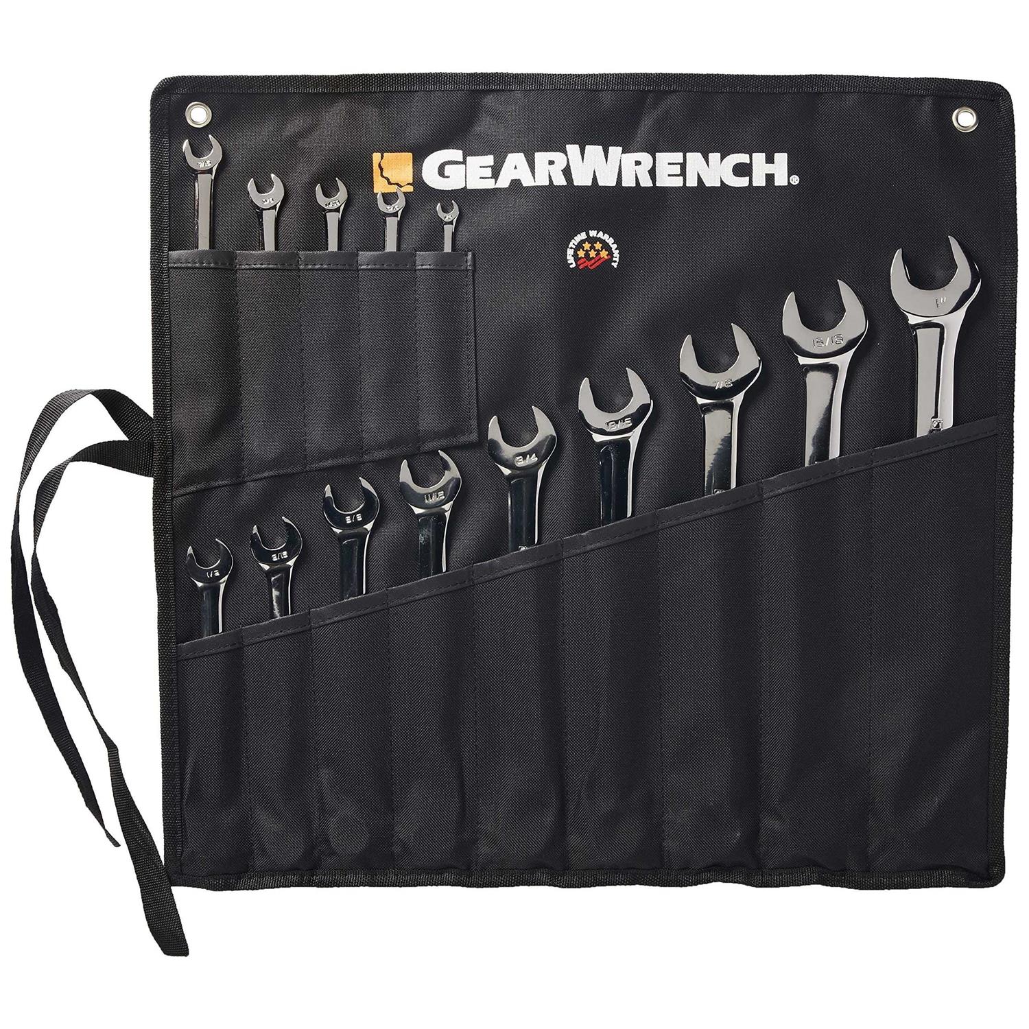GearWrench 14 Pc. 6 Point Combination SAE Wrench Set 81924