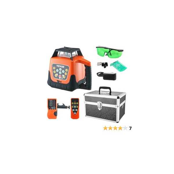 VEVOR Laser Level 2000ft 360 Degree Self Leveling Green Cross Line Laser - Image 4