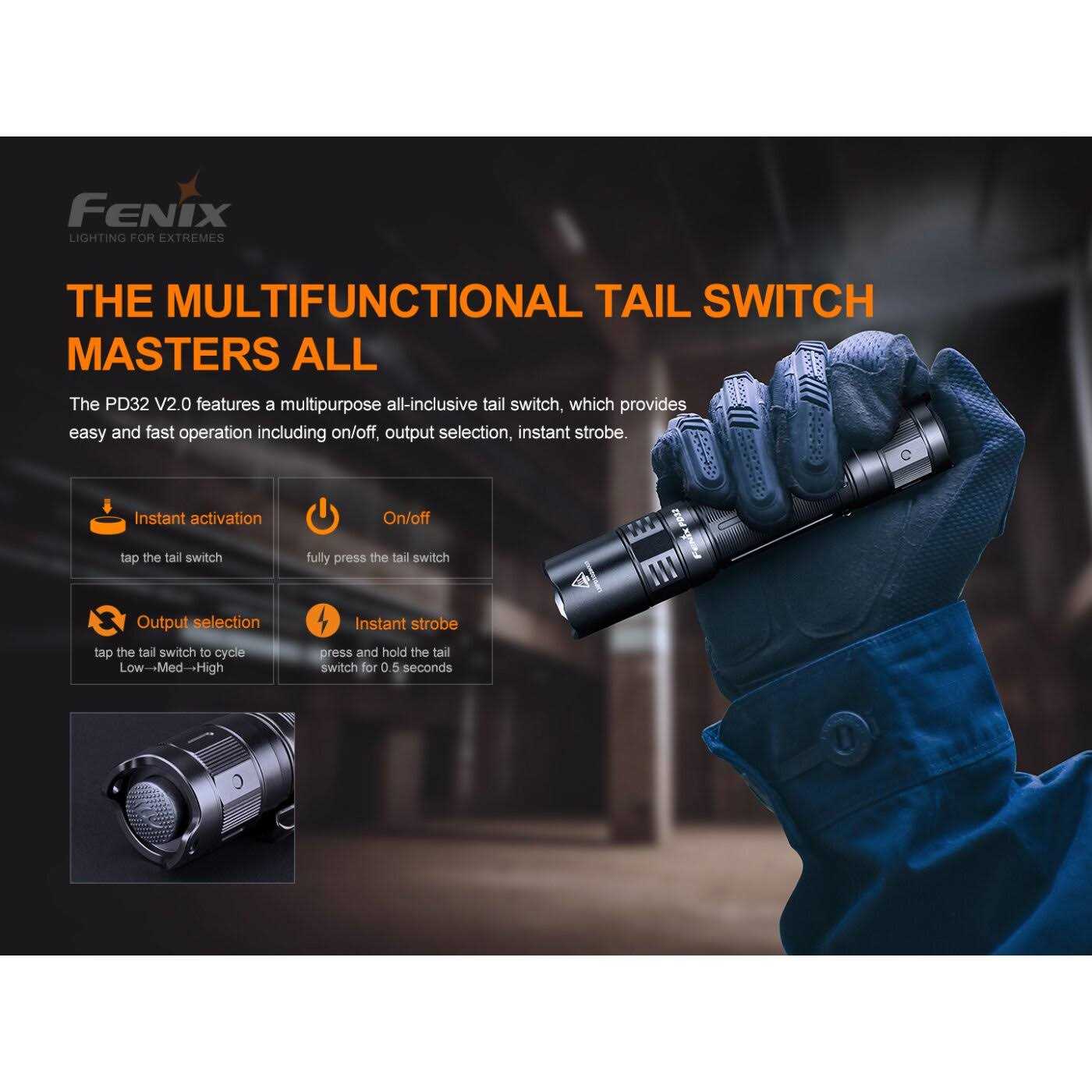 Fenix PD32 V2.0 Flashlight - Image 2