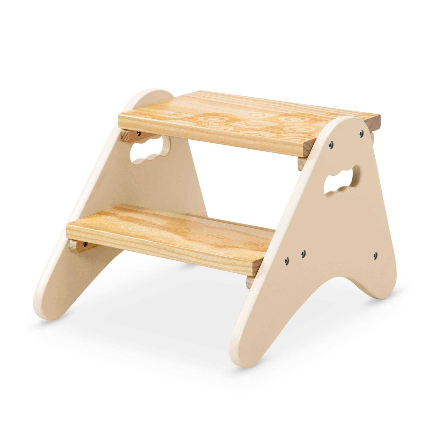 B. spaces by Battat – Kids Wooden Two Step Stool – Peek-A-Boost – - Image 2