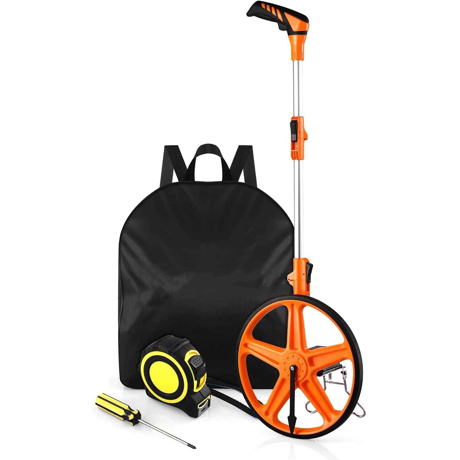 Distance Measuring Wheel 3-sections Folding Portable Collapsible Tool,Digital Display