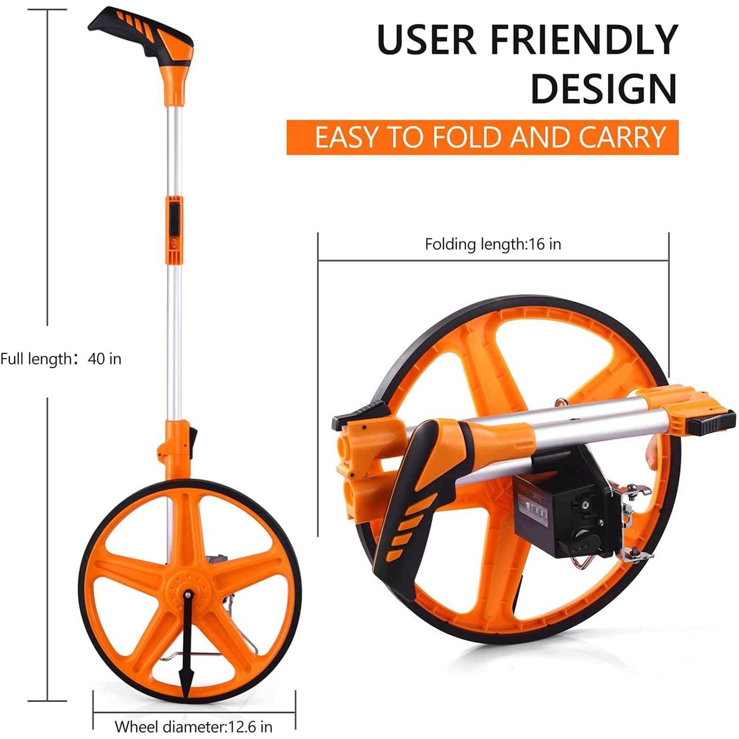 Distance Measuring Wheel 3-sections Folding Portable Collapsible Tool,Digital Display - Image 4