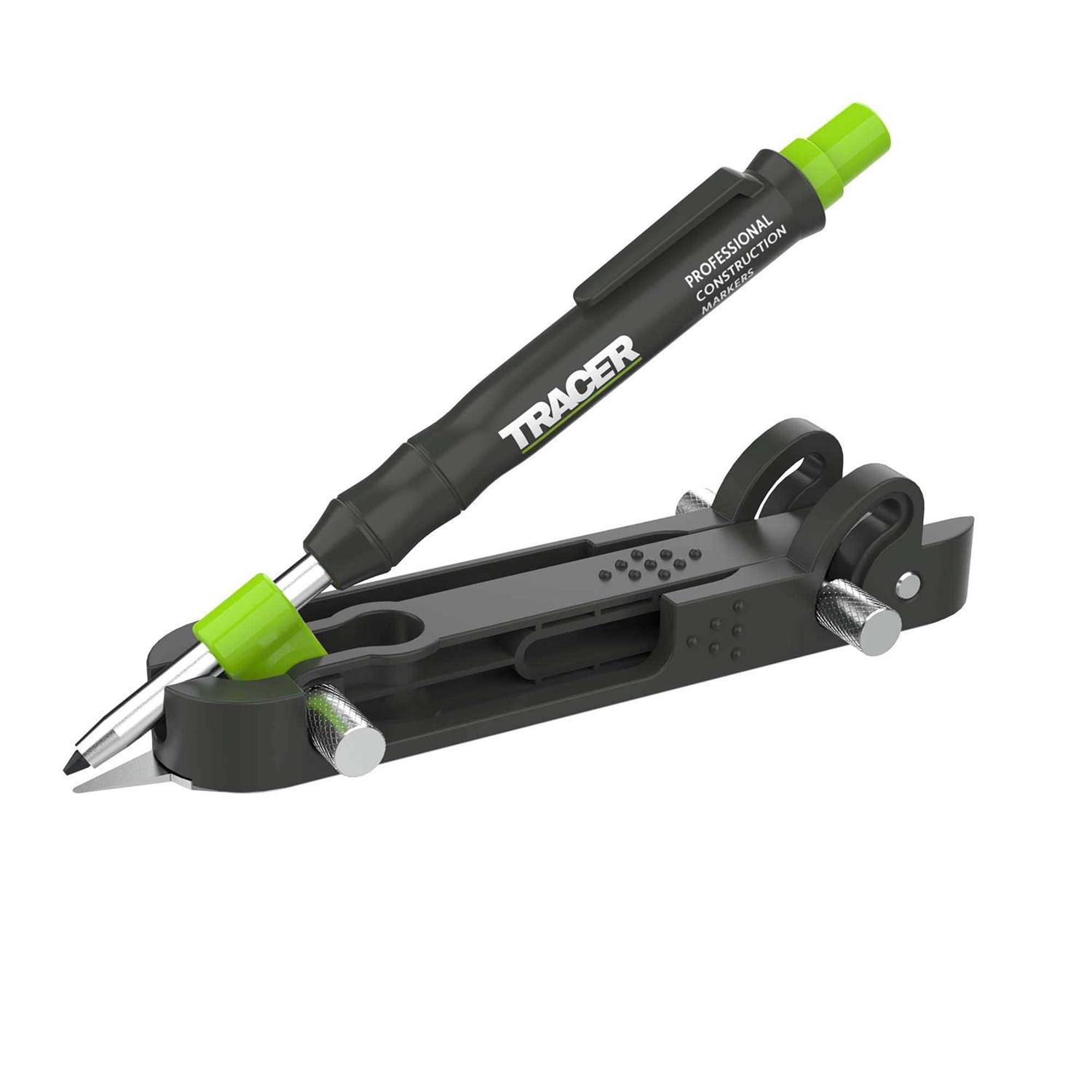 Tracer ProScribe Tool with Deep Hole Pencil, 6X Replacement Lead Holster and Carry Case - Image 5