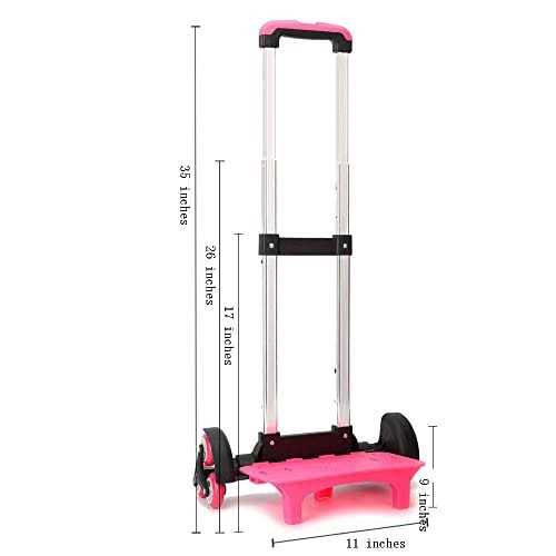 Backpack Hand Truck Yub Wheeled Cart Trolley Hand Aluminium Alloy Folding Trolley Cart for Schoolbag - Image 5