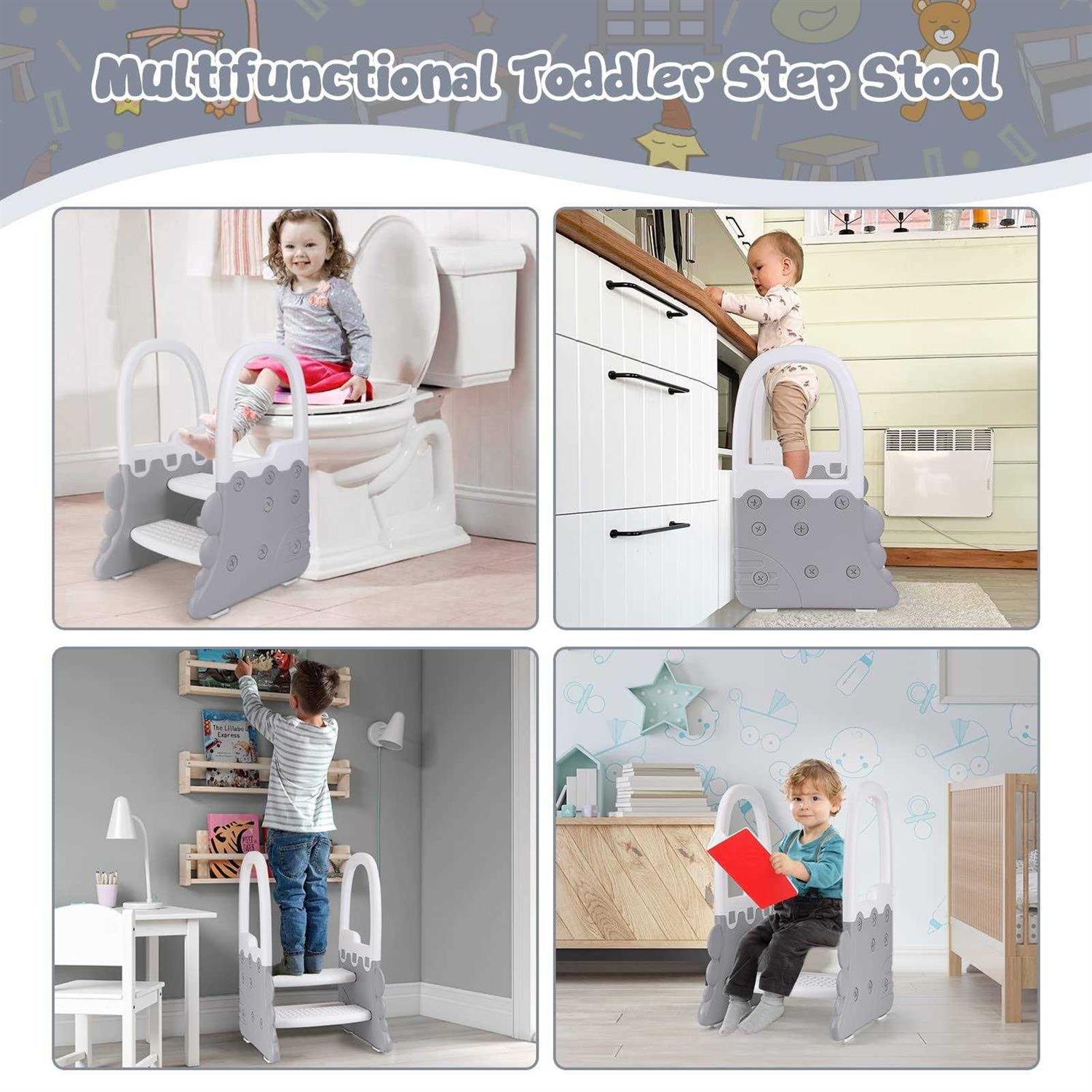 Toddler Step Stool for Bathroom Sink Ronipic 2 Step Stools for Kids - Image 5