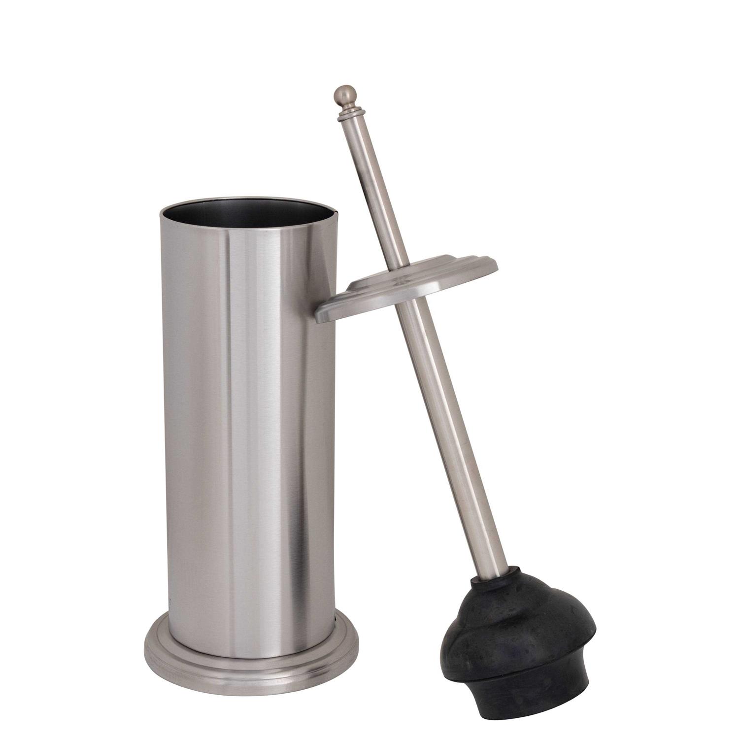 Bath Bliss Toilet Plunger in Stainless Steel