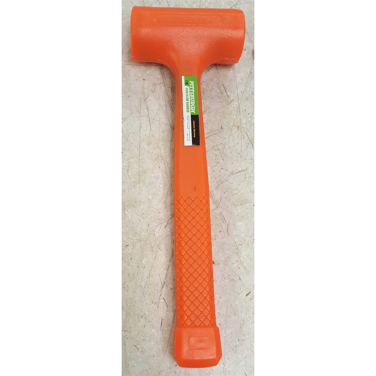 Pittsburgh 1 lb Neon Orange Dead Blow Hammer - Image 2