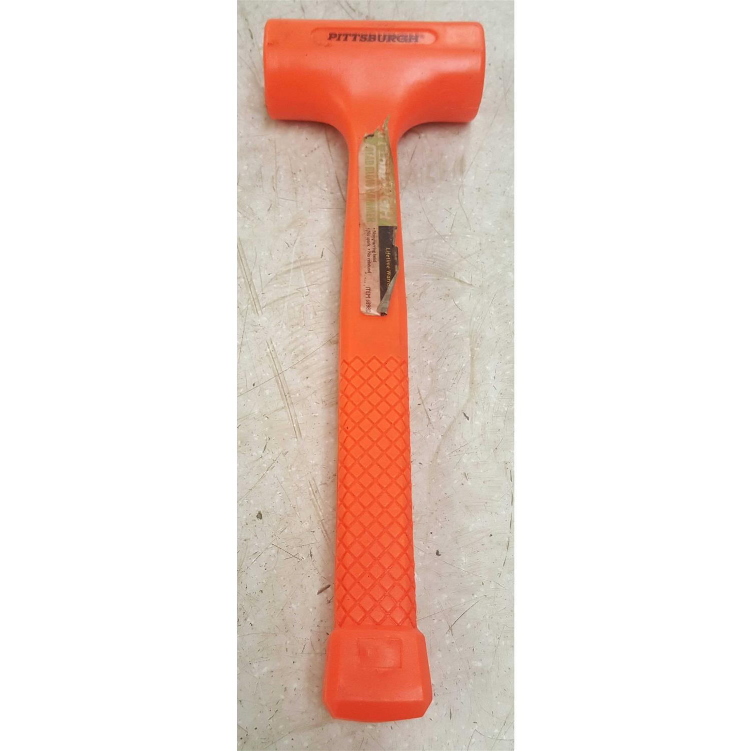 Pittsburgh 1 lb Neon Orange Dead Blow Hammer - Image 2