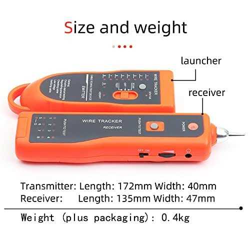 Ethernet Cable Tracker LAN Network Cables Tester Multifunction Line Finder Measure for Cat5 Cat6 RJ45 Rj11 with Network Maintenance Collage - Image 4