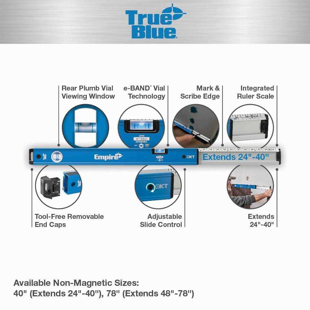 Empire True Blue Extendable Box Level Set - Image 5