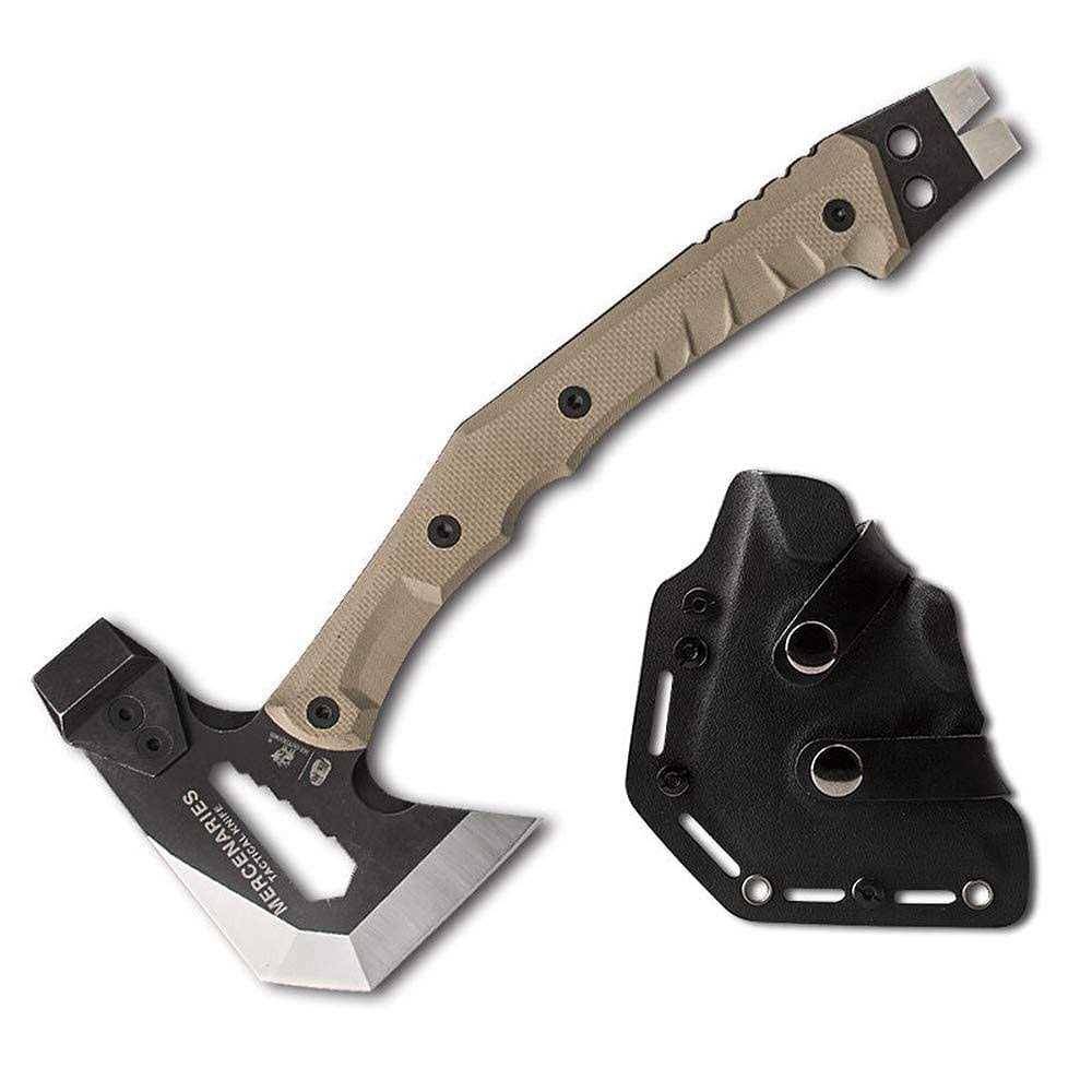 HX HX OUTDOORS HX OUTDOORS Mercenarys Tactical Engineer Axes Multifunctional Explosion-Proof Axe Camping Artillery Fire Rescue Hammer Hiking Tools