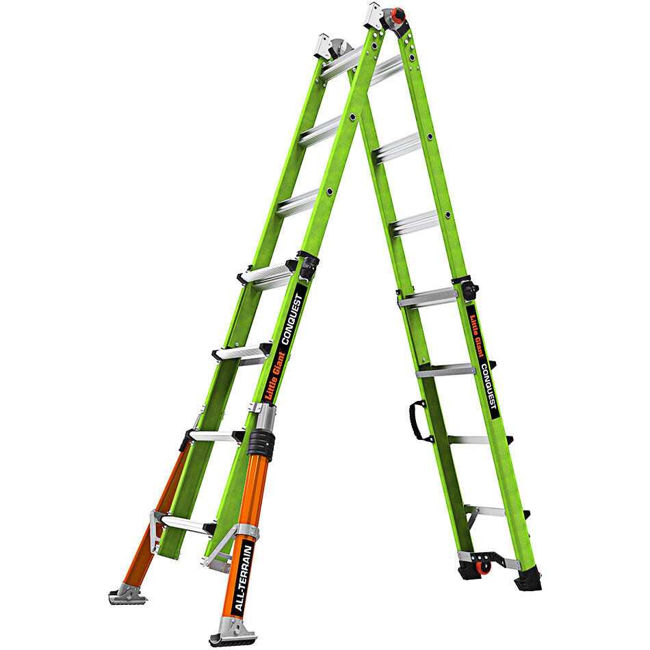Little Giant Safety Conquest All-Terrain Model 17 Ladder ANSI Type 1A 17107-001 - Image 5